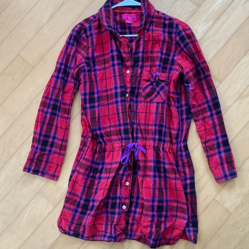 Victoria’s Secret Dreamer Plaid Sleep Shirt